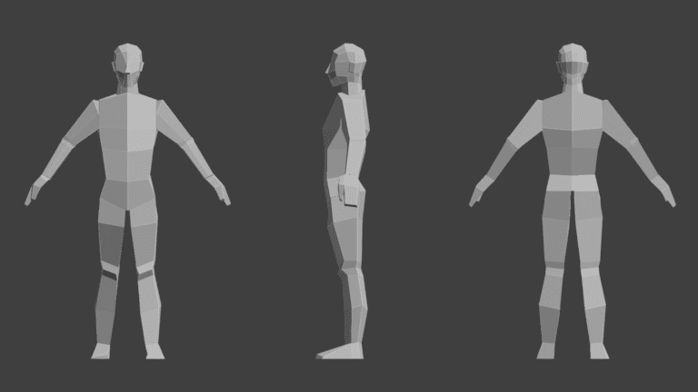 Day 55: Low Poly Man Body